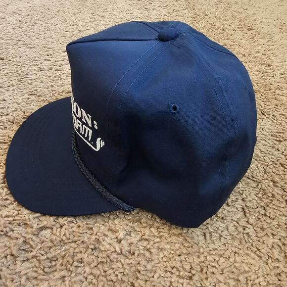 Vtg Operation Desert Storm Hat Blue Rope Snapback Cap Iraq Trucker 90s Military - Picture 3 of 11